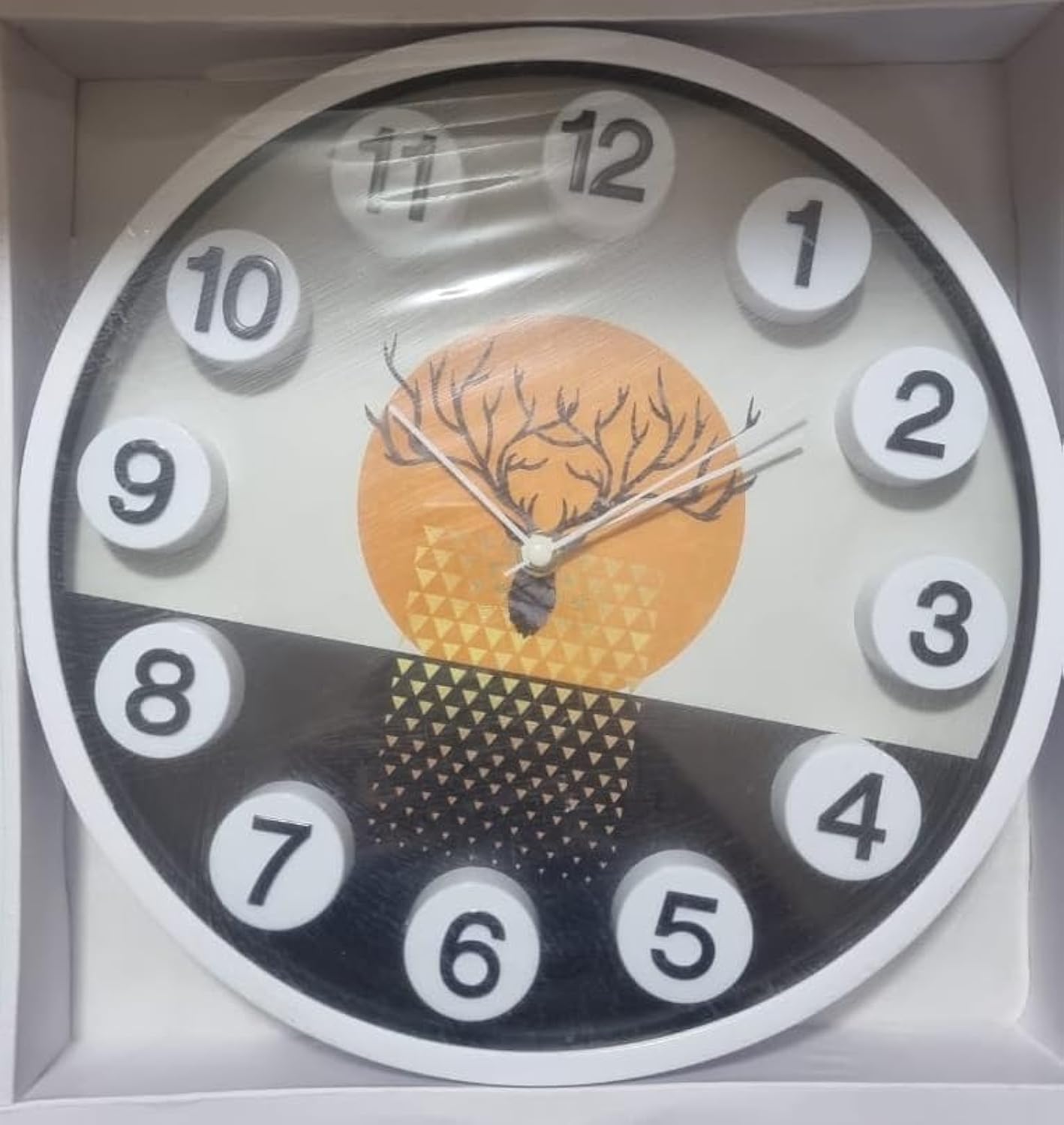 Flamer Plastic Wall Clock 28×28 cm Decorative Wall Clock