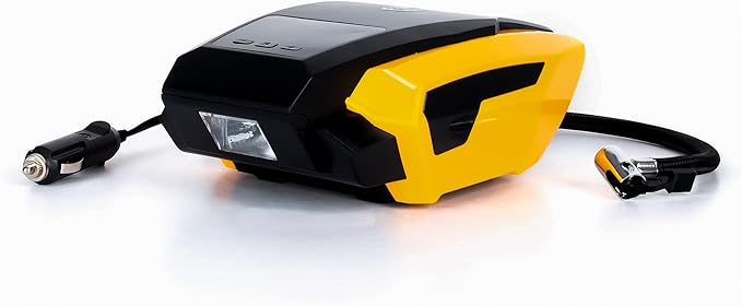 12V Portable Air Compressor for Car Tires with LED Digital Display & Single Cylinder
