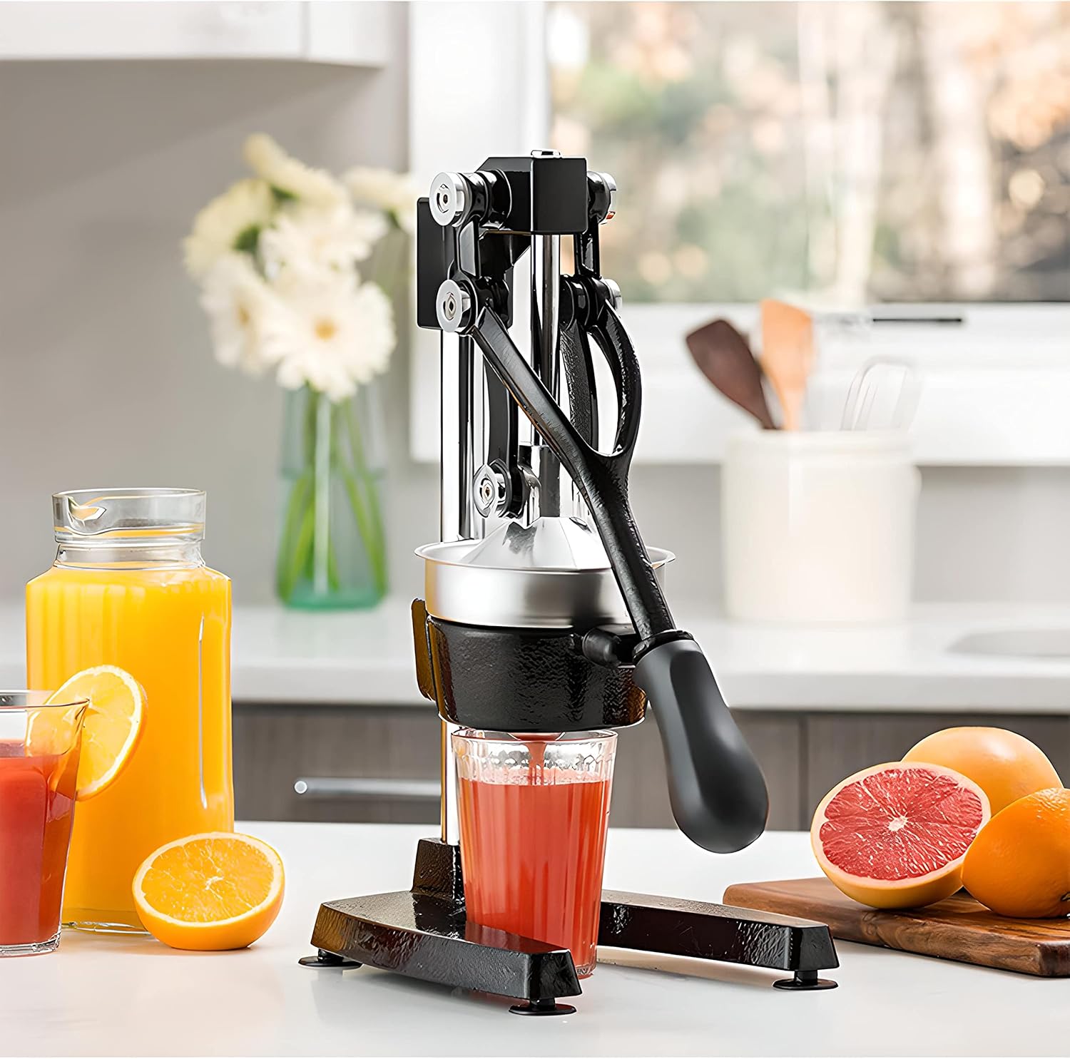 Toshionics Manual Metal Citrus Juicer Lemon Squeezer Silver - Damage Box