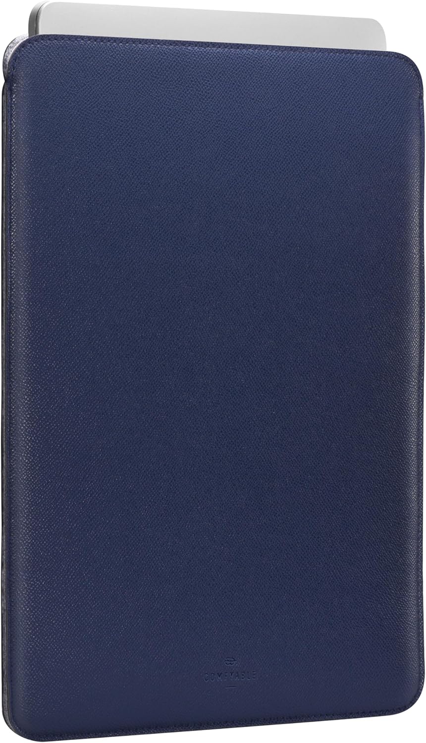 Comfyable 13 Inch Laptop Sleeve Midnight Blue Faux Leather