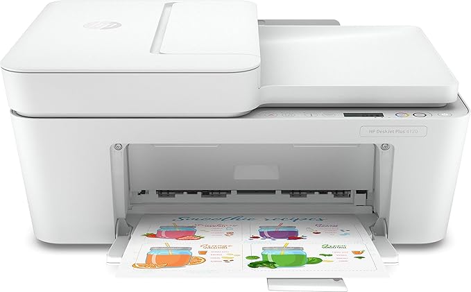 HP DeskJet Plus 4120 All in One Printer Print Copy Scan  - open box