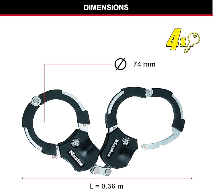 Master Lock Anti-Theft Lock for Electric Scooters, Bicycles & Motorcycles