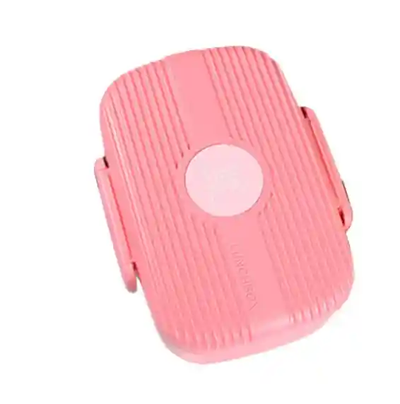 Ggeru Leak-Proof Lunch Box 850ml, Pink, Bento Food Container for School, Work & Travel