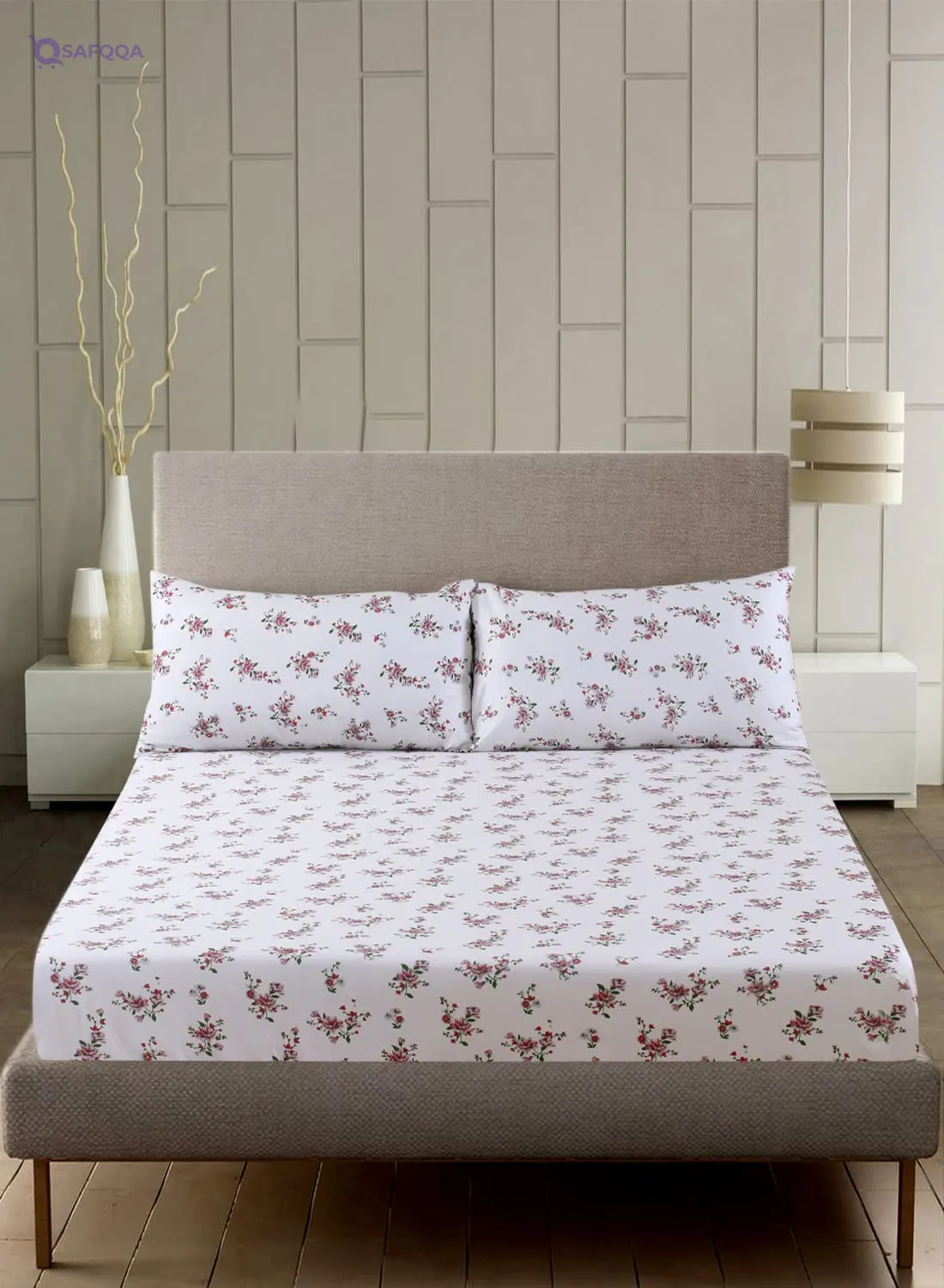 Home Town Floral Fitted Sheet – 50×80+15 cm