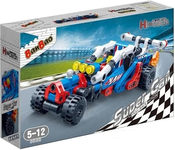 BanBao Racing Car Building Blocks Set – Creative Construction Toy for Kids
