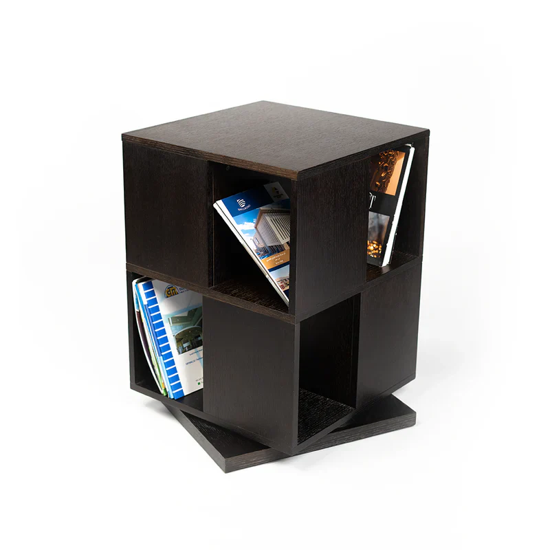 GENERIC 360° Rotating Bookshelf – Turntable Book Storage Rack