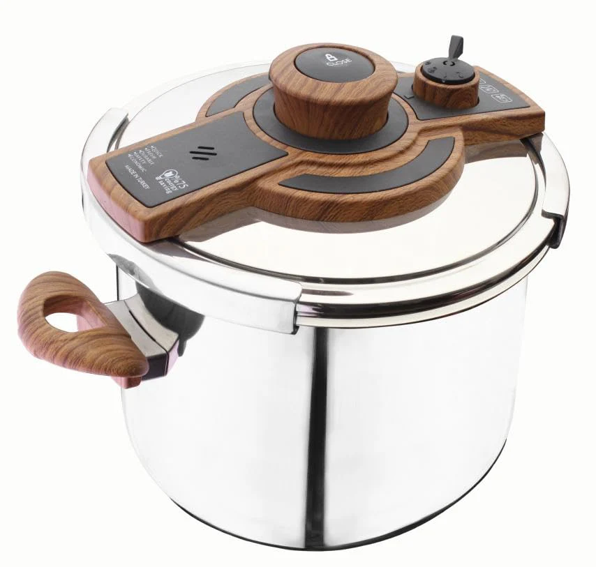 Homi 10L Pressure Cooker with Wooden Handle