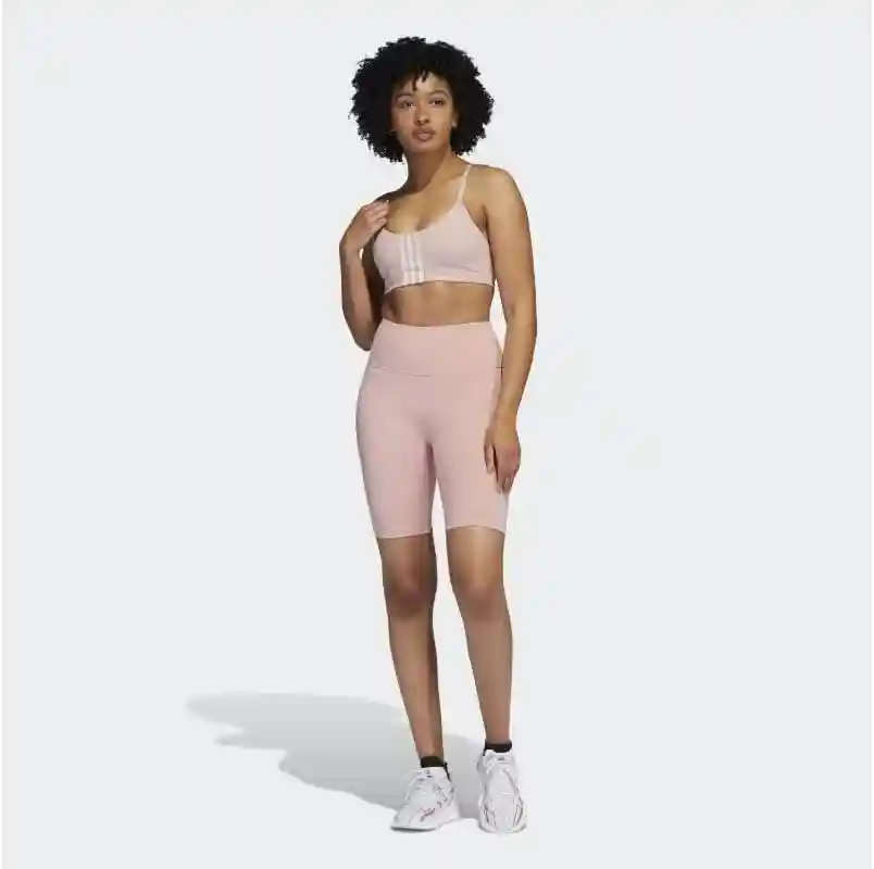 Adidas Women’s Sports Bra – Soft Breathable Fabric, Pink Comfortable Fit