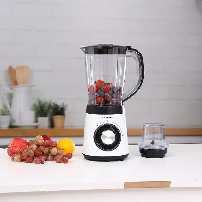 Krypton KNB5315 2-in-1 Multifunctional Blender 500W 1.5L White & Black