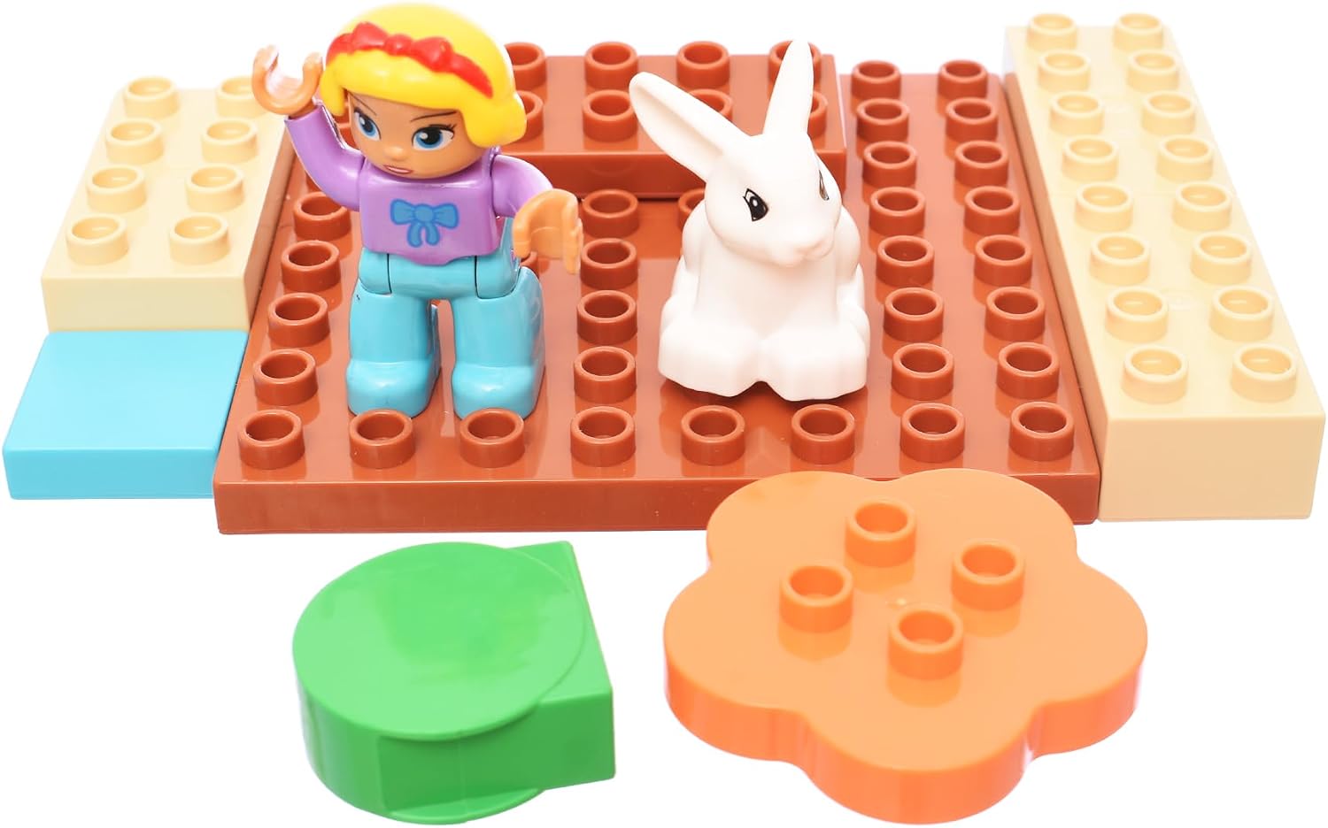 Generic Building Blocks Toy Set with Characters & Stickers – 56 Pieces