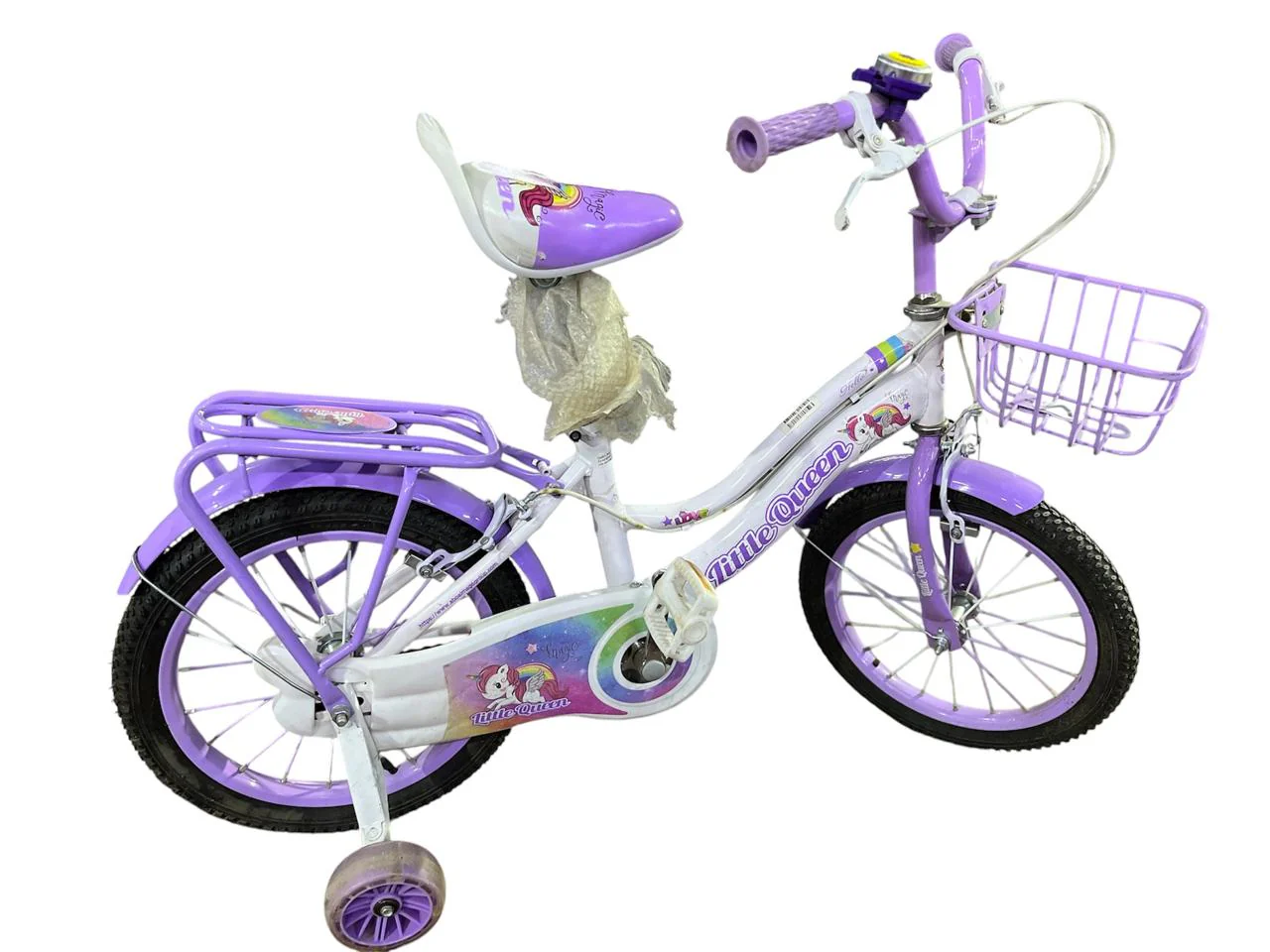 Little Queen Kids Bike for Girls Mauve Scratch Condition