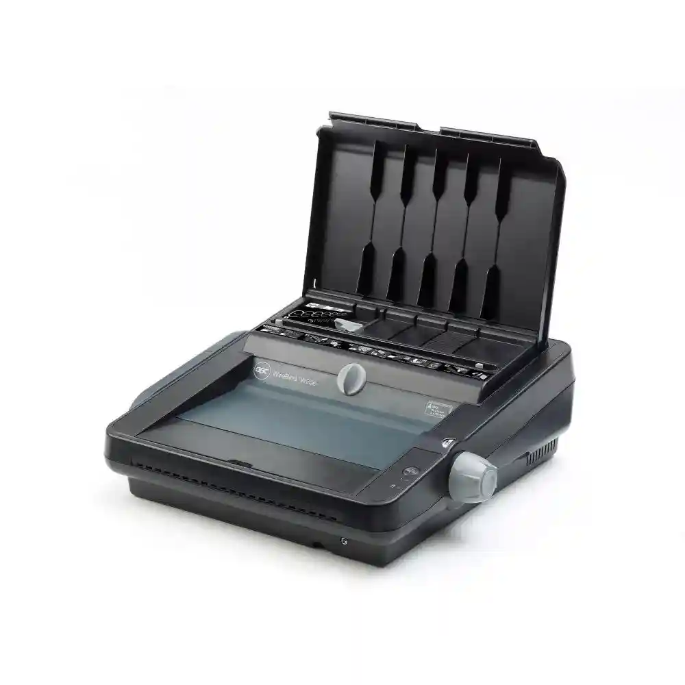 GBC W25E Electric Binding Machine – 25 Sheet Punch, 125 Sheet Binding Capacity, A3/A4/A5 Compatible (Black, Minor Scratches)