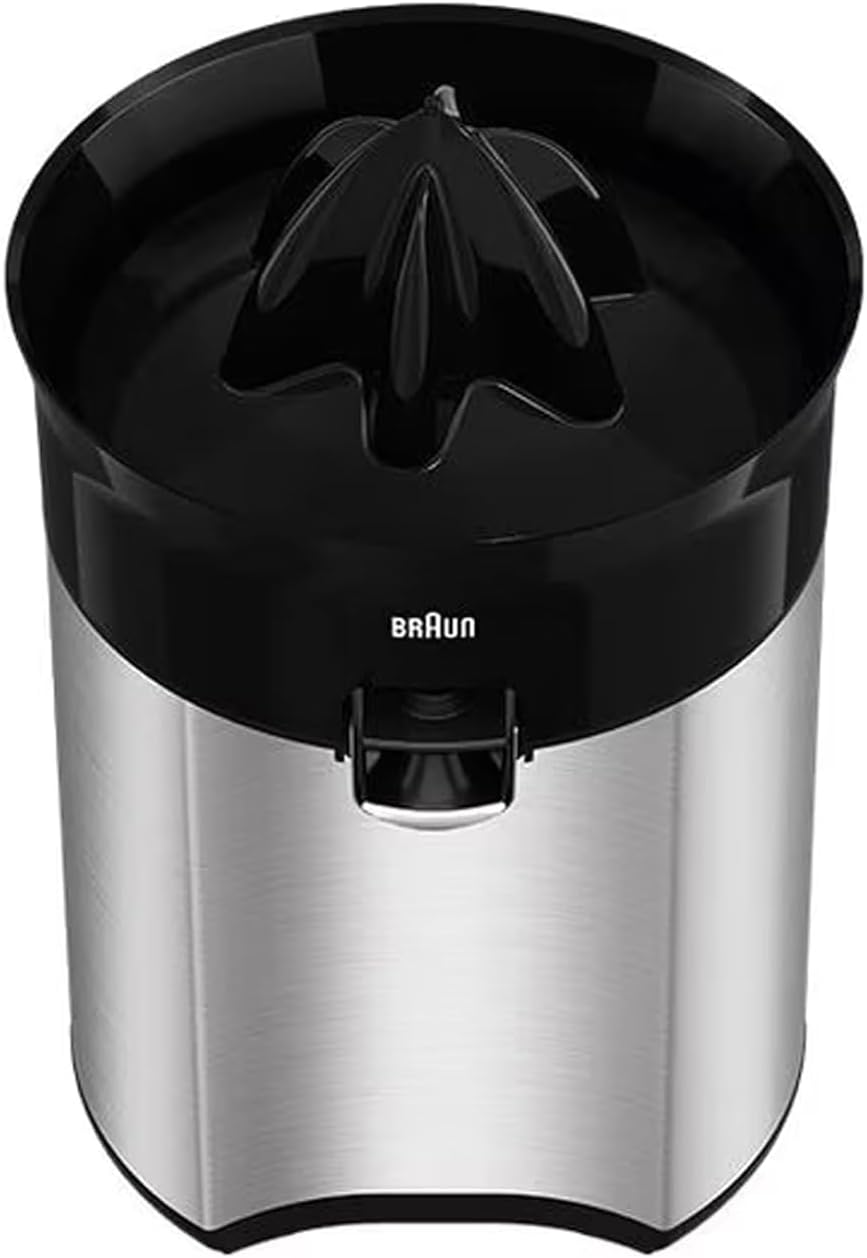 Braun CJ 5050 Citrus Juicer 60W Black Metal Anti-Drip Direct Serve