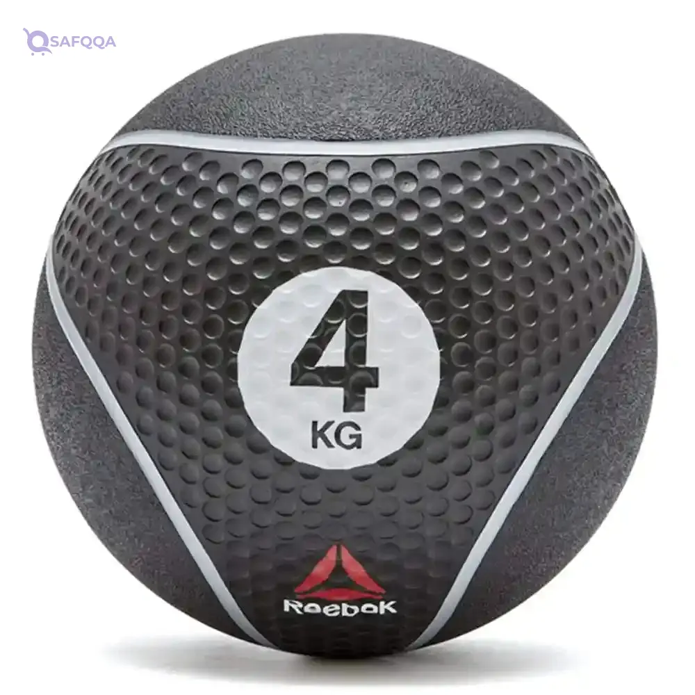 Reebok 4Kg Medicine Ball Black Training Exercise Ball