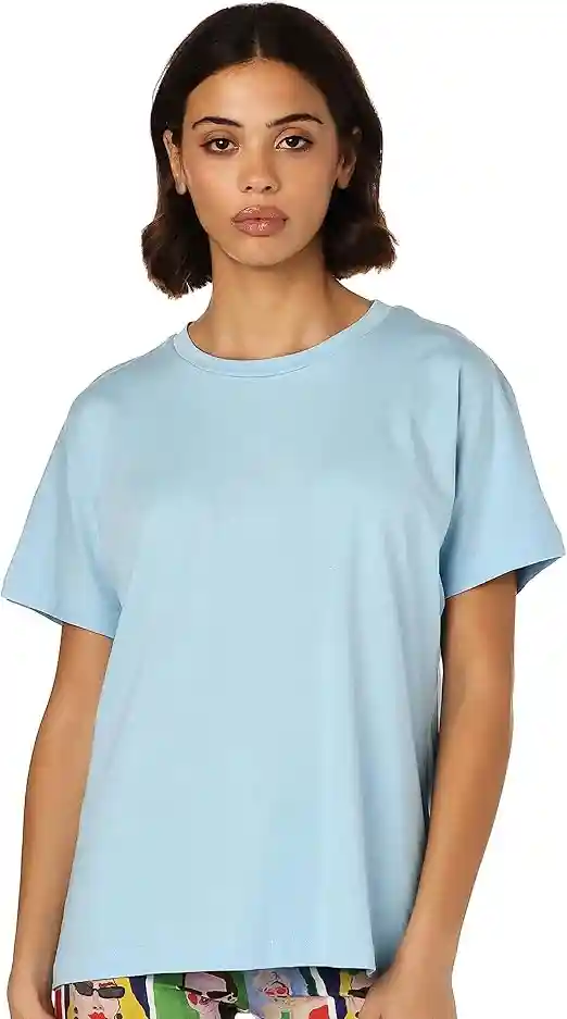 Splash Basic Women T-Shirt Casual Everyday Essential