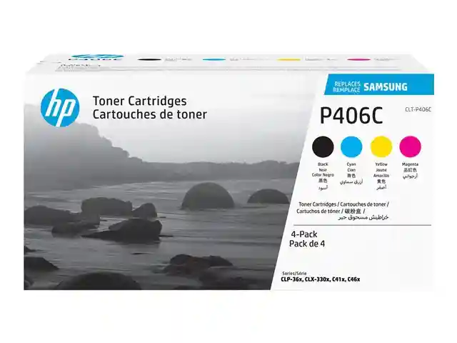 HP CLT-P404C SU365A Original Toner Cartridge Pack of 4 for Samsung