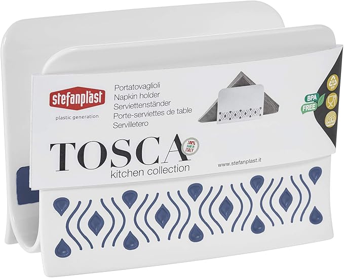 Stefanplast Mavi Tosca Napkin Ring – Elegant Italian-Made Table Accessory