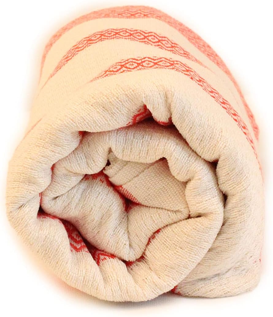 Bonamaison Turkish Cotton Peshtemal Towel 90x180cm Lightweight Beach Bath