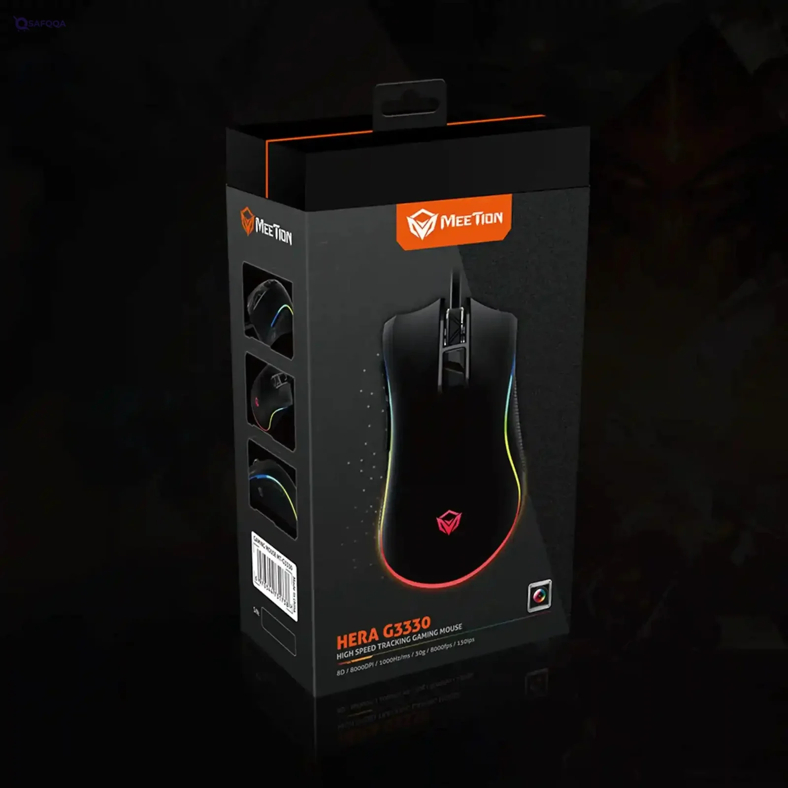 Meetion G3330 Gaming Mouse 8000 DPI for PC & Laptop Black