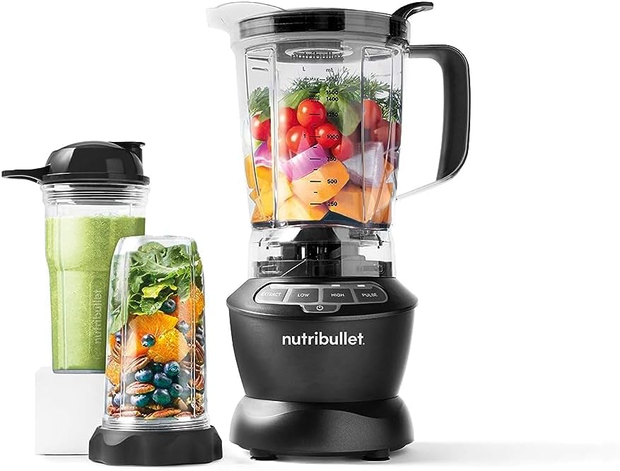 NutriBullet NBC-10B Full Size Blender Combo 1000W 9-Piece Set Dark Grey