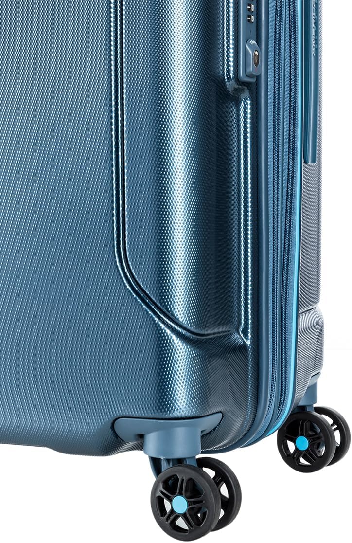 American Tourister 28-Inch Check-In Suitcase Spinner Blue - Scratches