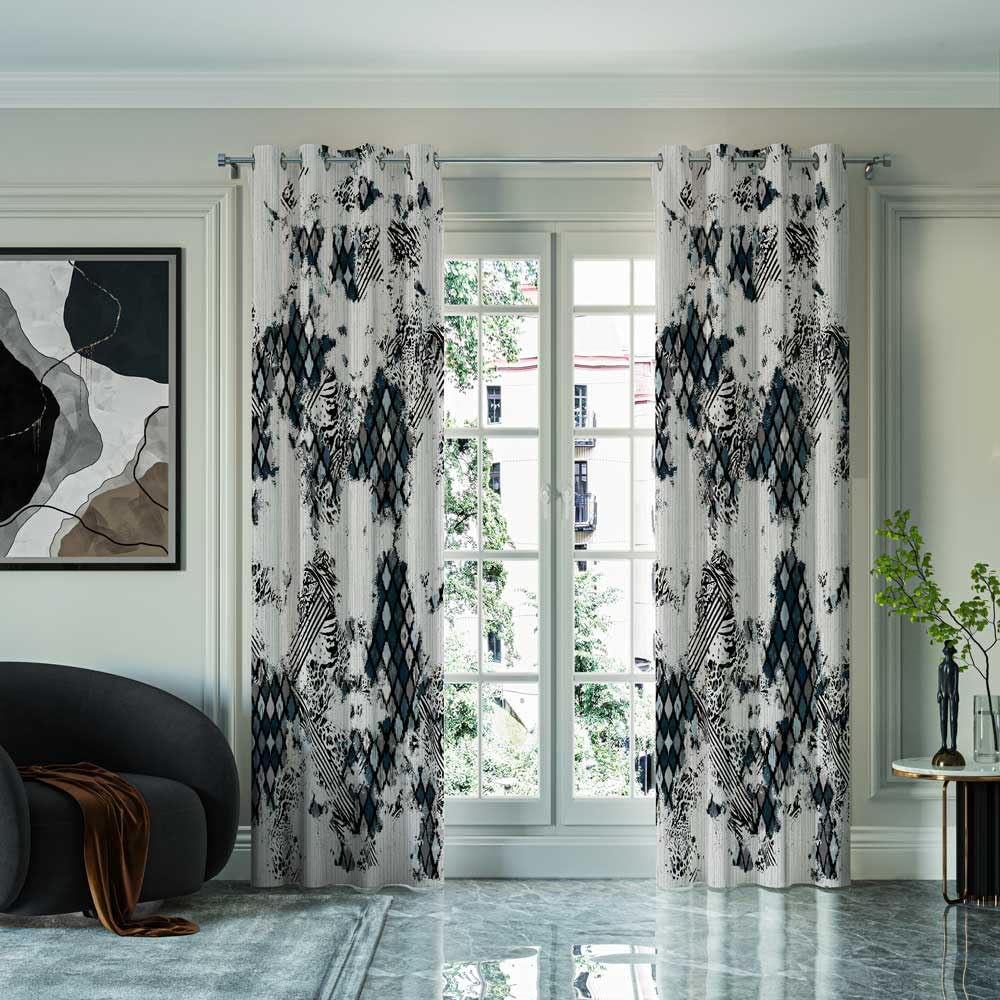 Shatta Fabrics and Curtains Zig Zag Curtain