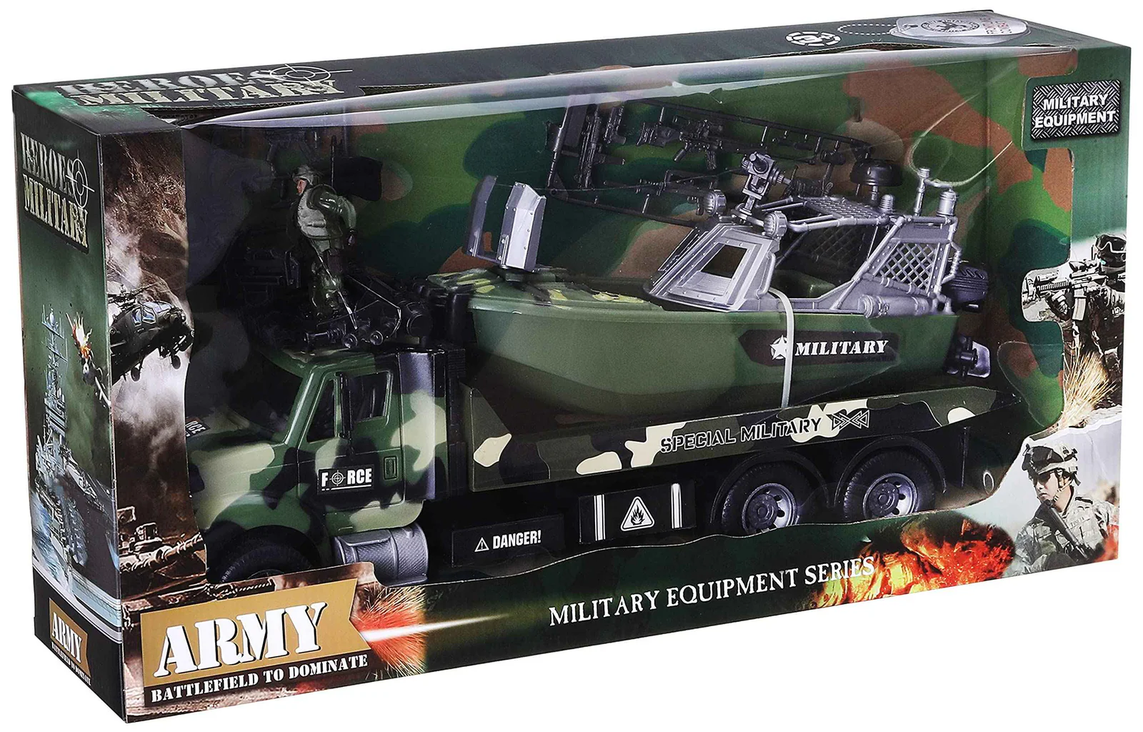 Generic Army Vehicles Playset 6 Pieces for Kids 3 Years and Above