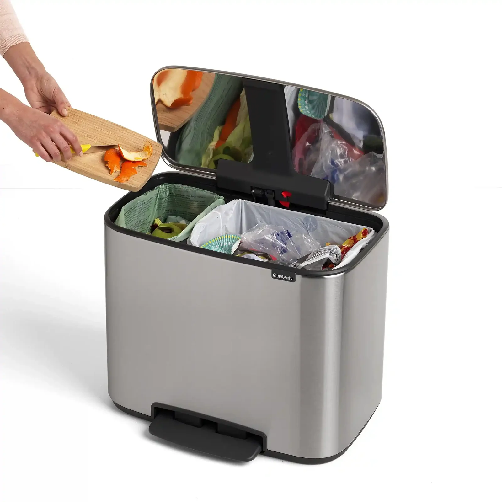 Brabantia 23L Pedal Bin Steel Matte Fingerprint Proof Damaged Box