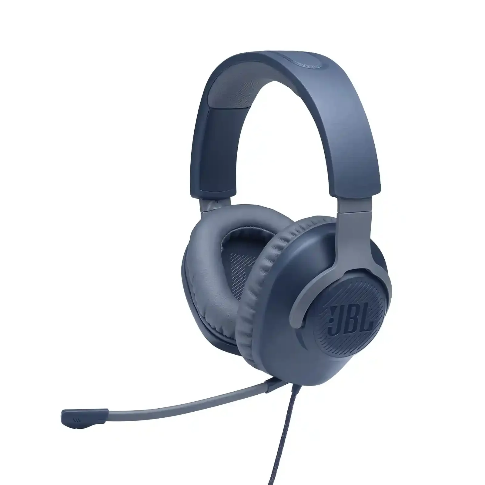 JBL 100 Wired Gaming Headset Blue – Detachable Mic Over Ear