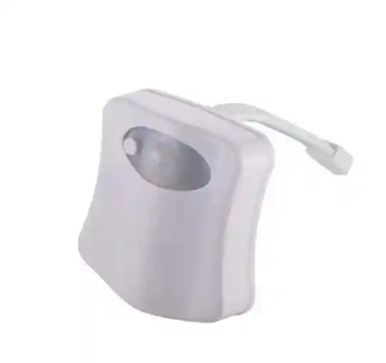 Nightlight Motion Activated LED Toilet Night Light Sensor Bathroom Night Lamp Automatic Color Changing Toilet Light White 9×10 cm