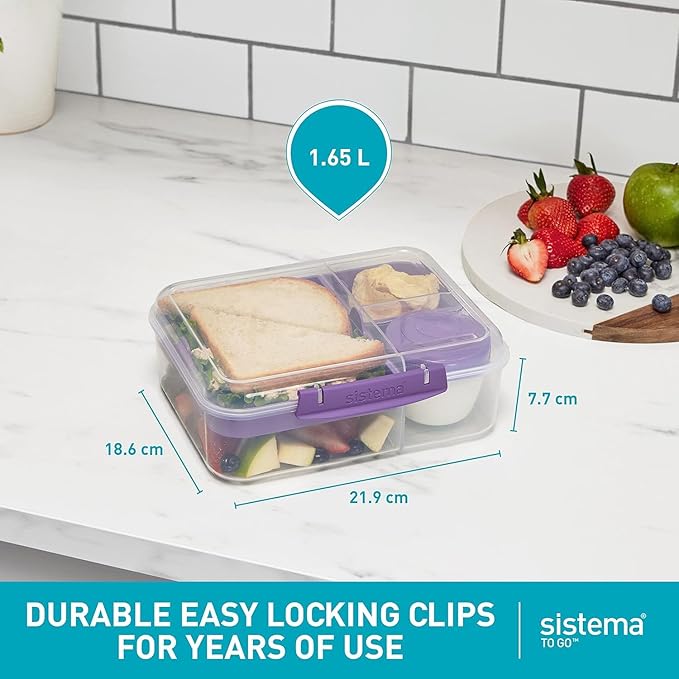 Sistema Lunch Box 1.65L Multi Color-Have Scratches