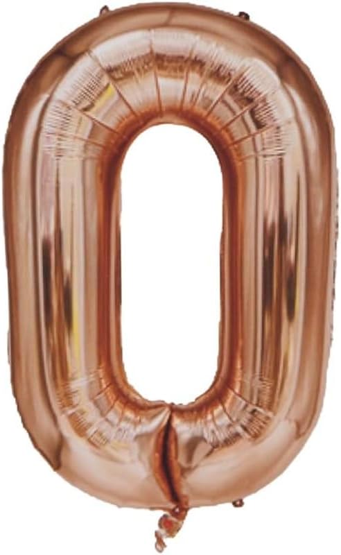 Large Number 0 Foil Balloon – Perfect Party Decoration for Birthdays and Celebrations