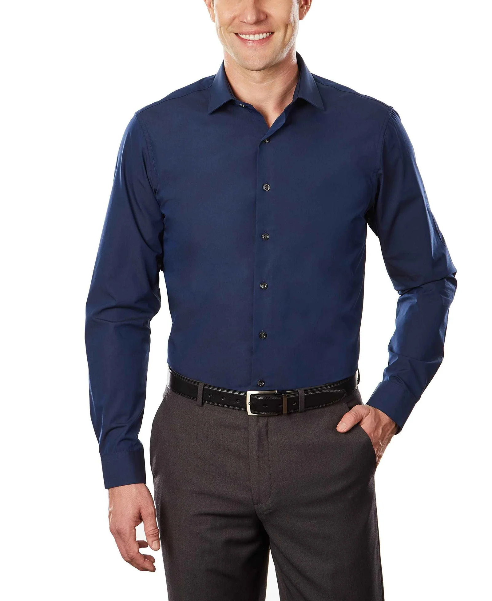 Unlisted Men’s Work Shirt, Casual Button-Up Shirt for Office & Daily Wear