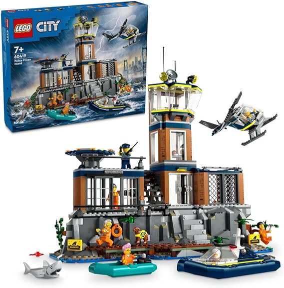 LEGO City Police Prison Island Toy Set