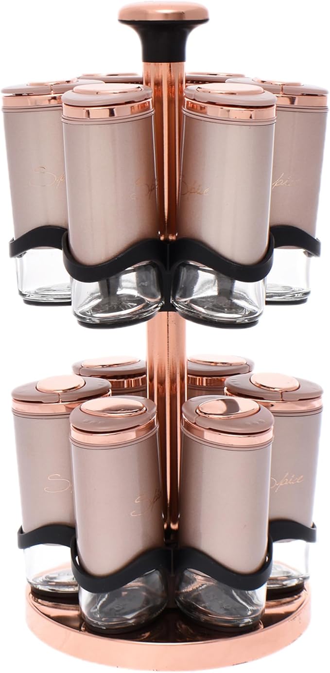 Oxford Stainless Steel 13 Piece Spice Rack Set
