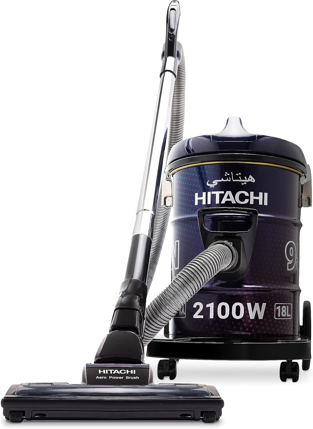 Hitachi Drum Vacuum Cleaner 2100W 18L CV955NBLGCM Multi Color