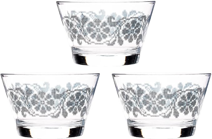 Dimlaj Zarkish Glass Bowl Set, 3 Pieces