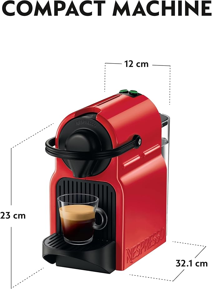 Nespresso C40 Coffee Machine Red Automatic Capsule Brewer UAE Version