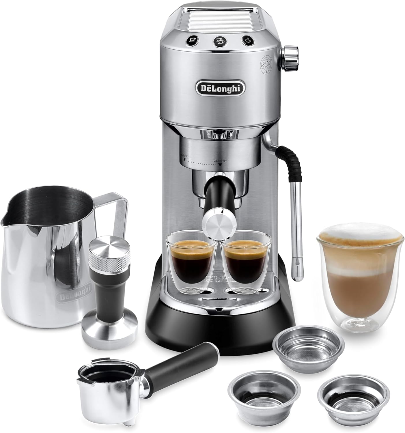 De'Longhi EC885.M Espresso Machine with Milk Foam Nozzle Silver - Have Scratches