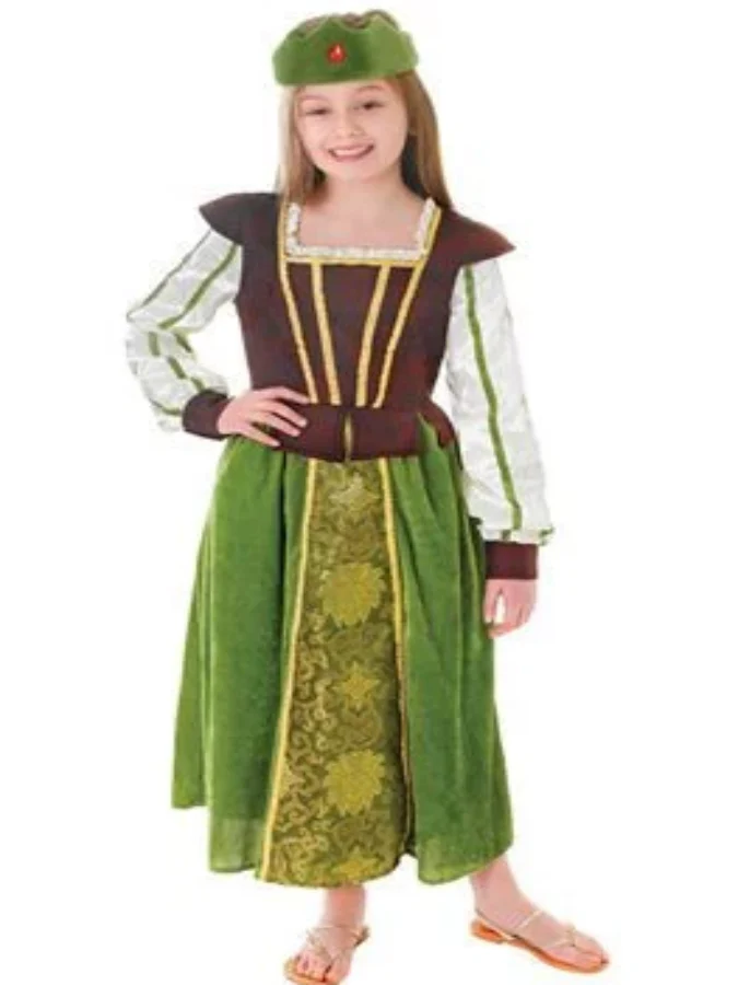 El Maayergy Mid Marion Kids Costume – Premium Durable Eco-Friendly Dress-Up Outfit for Boys & Girls – Perfect for Role Play, Parties, Halloween & Gifts