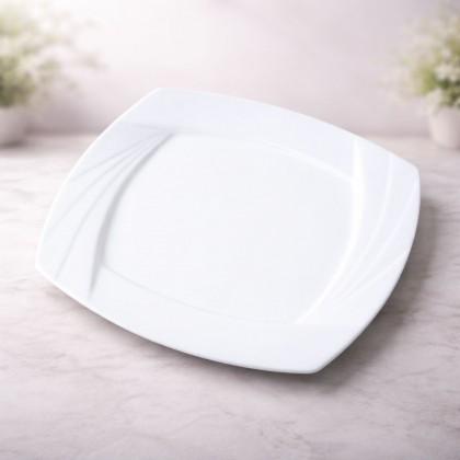 Royal Porcelain Square Plate – 31.5 cm Elegant Serving Plate