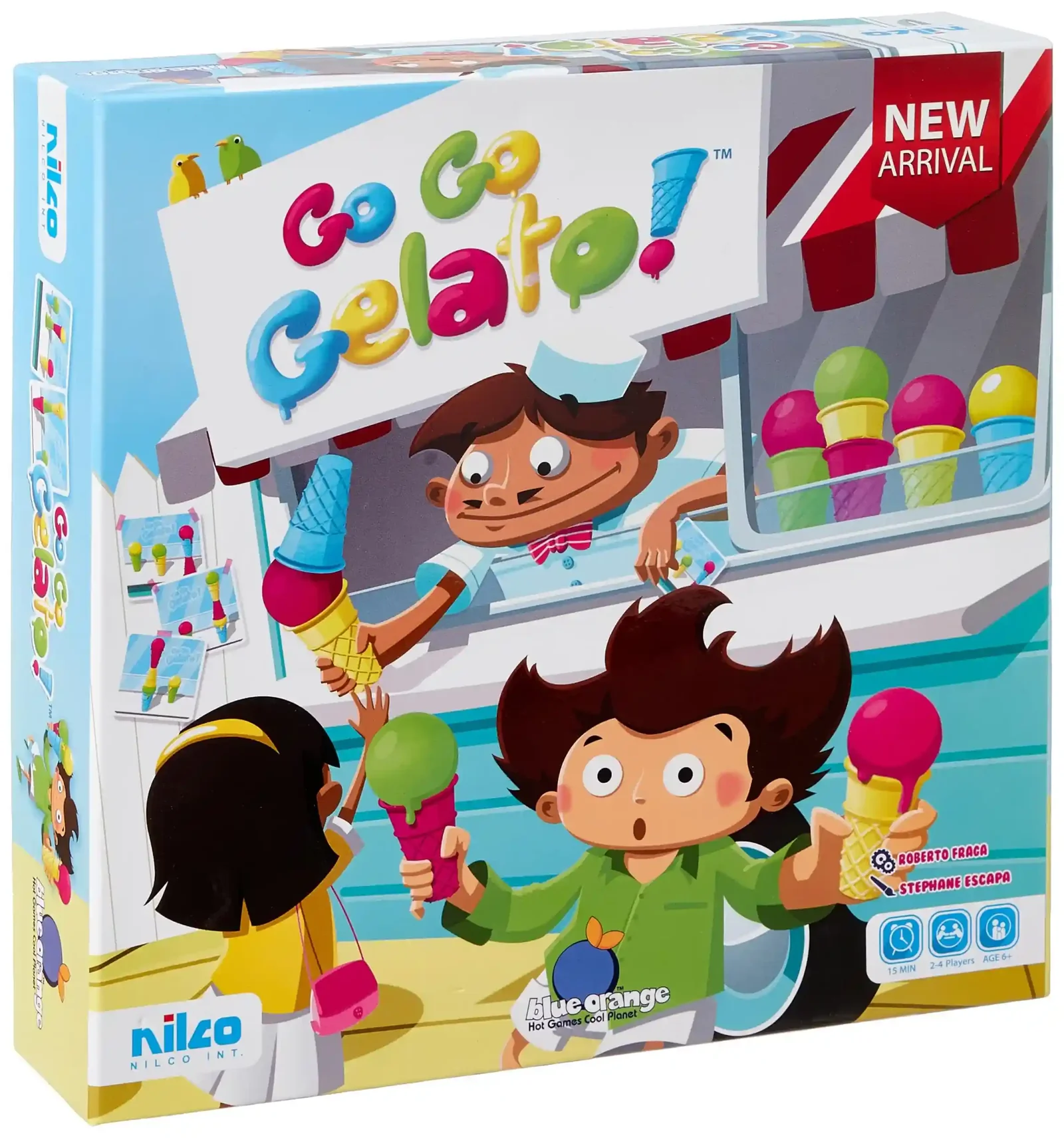 Nilco Go Go Gelato Toy Multicolor Kids Pretend Play Ice Cream Maker Dessert Playset Educational Role Play Toy for Creative Fun and Imaginative Play
