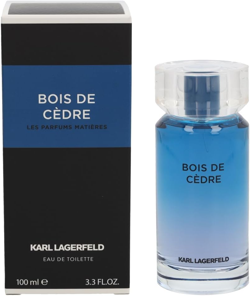 Karl Lagerfeld Bois de Cèdre Eau de Toilette for Men – 100ml | Woody Fresh Elegant Fragrance