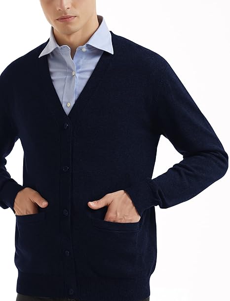 QUALFORT Men’s Sweater Navy