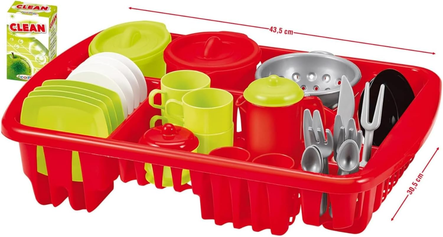 Écoiffier Kids Kitchen Play Set – Draining Rack