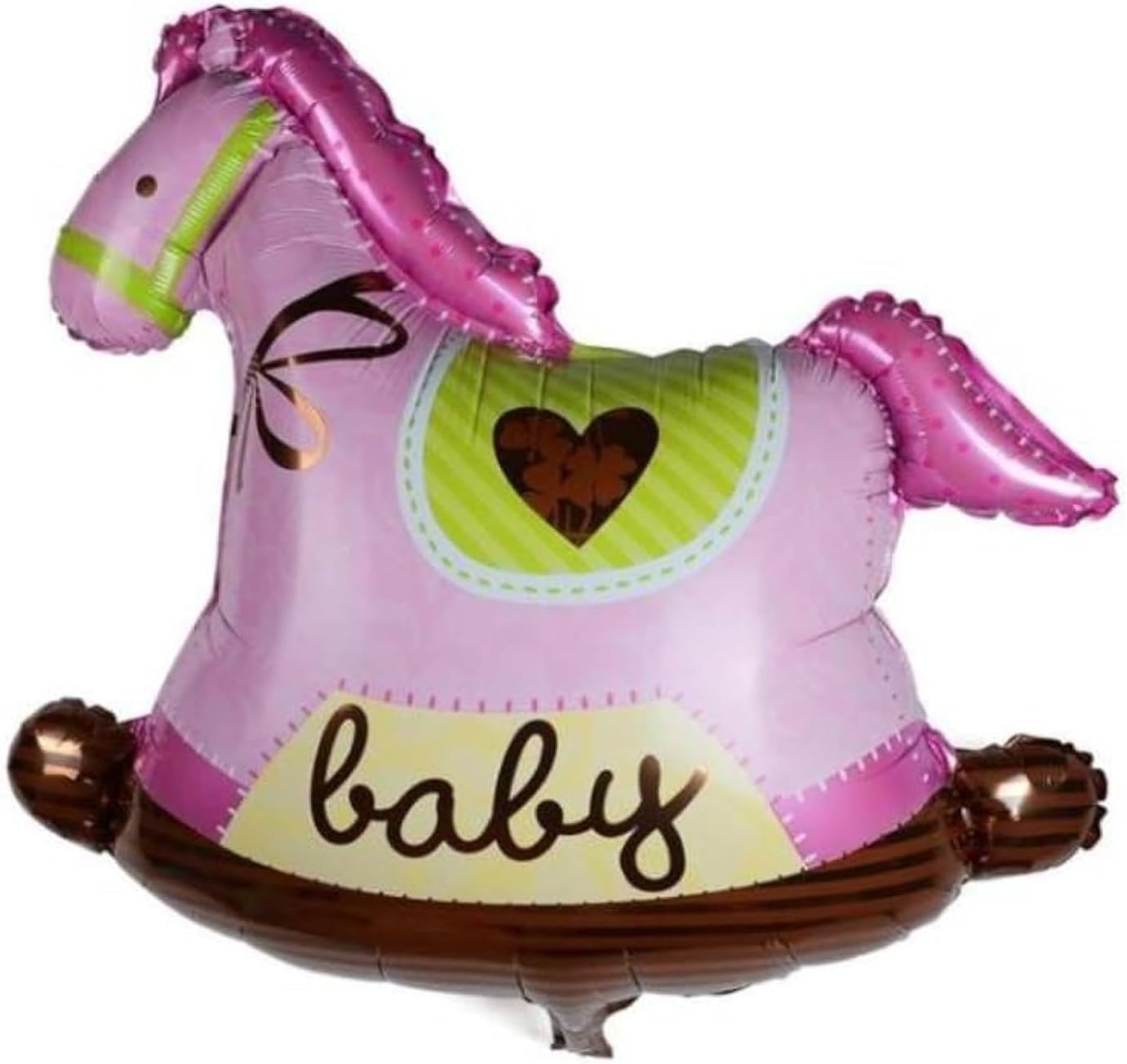 Large Horse-Shaped Foil Balloon with “Baby” Design – Perfect for Baby Shower Decorations