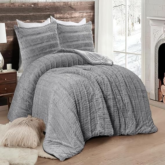 Pacha Home Double Face Comforter Set with 2 Pillowcases , 220×240 cm