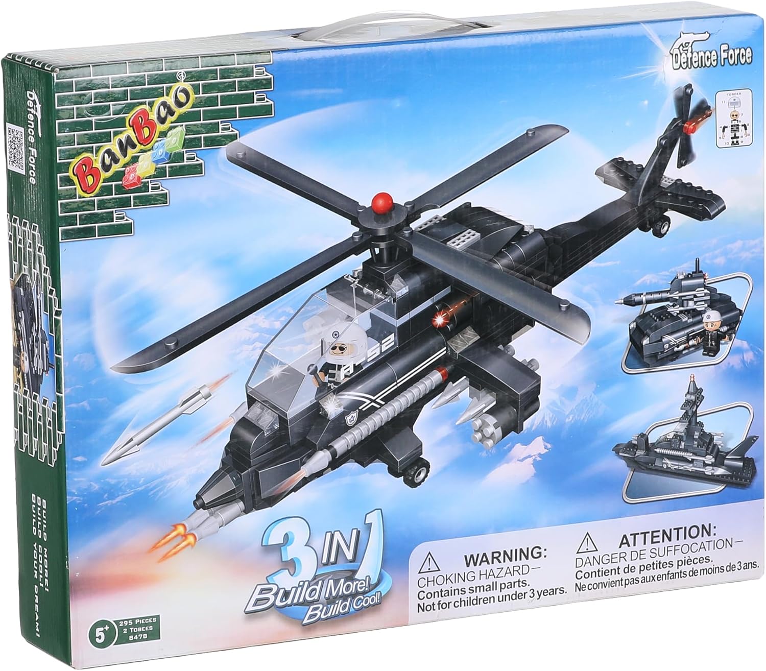 BanBao Military Construction Set – Transformer Helicopter