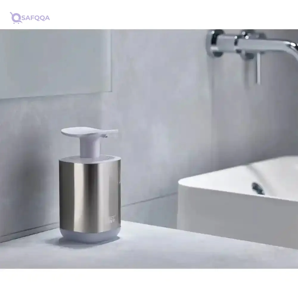 Joseph Joseph Stainless Steel Soap Dispenser Easy Push Wide Pump
