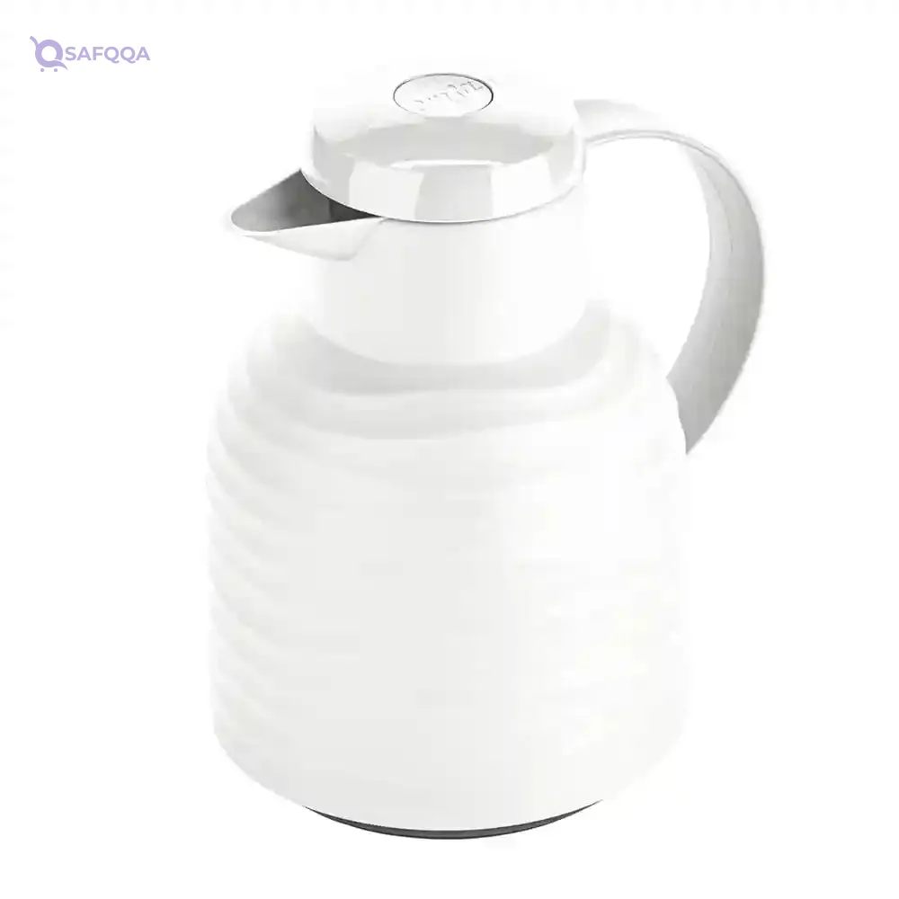 Emsa N40115 Insulated Jug 1L Quick Press Leak Proof White